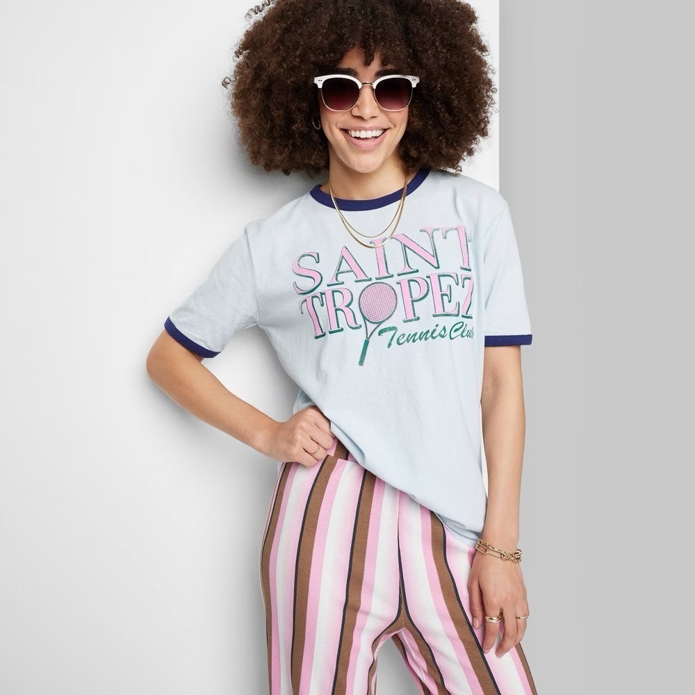 Ascot & Hart Women’s Saint Tropez Tennis Club Graphic Tee